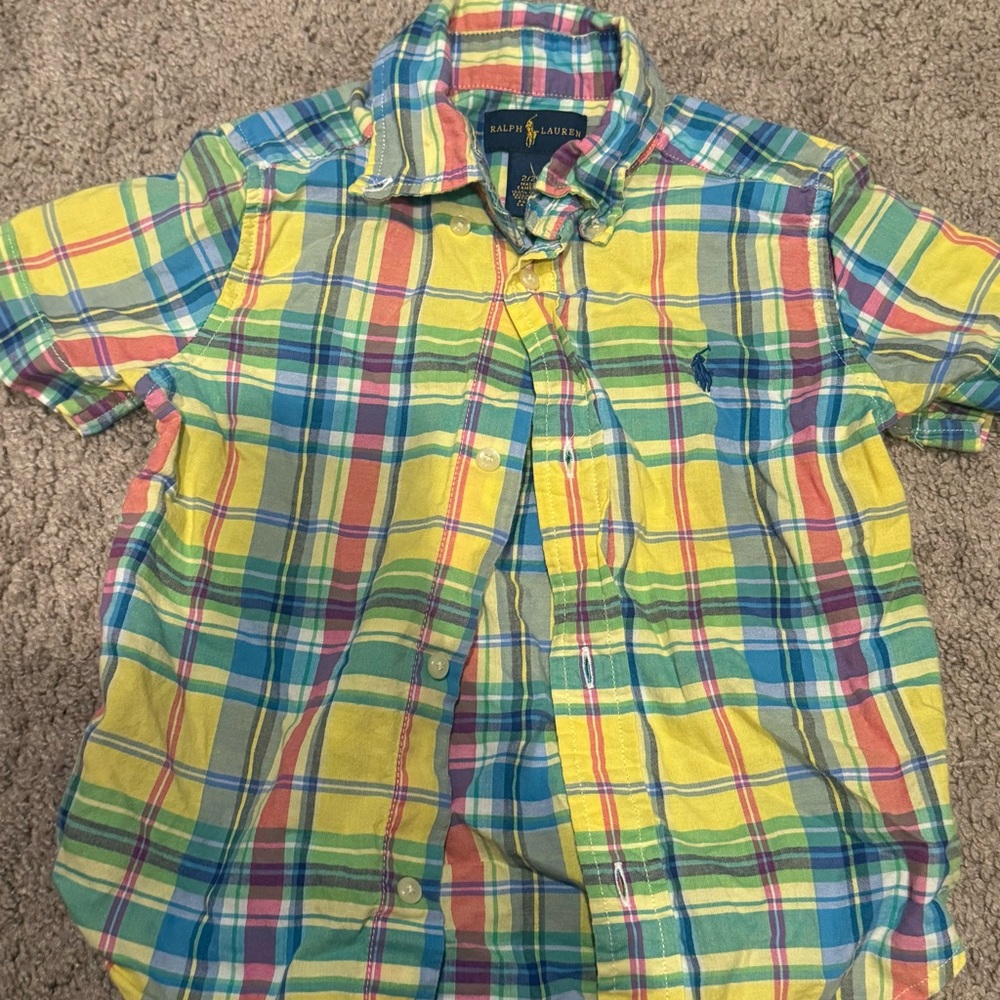 Ralph Lauren Plaid toddler Shirt
